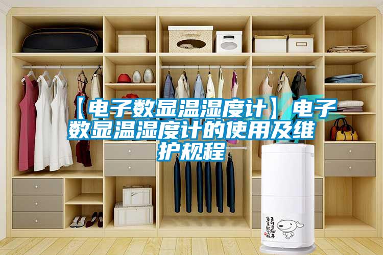 【電子數顯溫濕度計】電子數顯溫濕度計的使用及維護規程