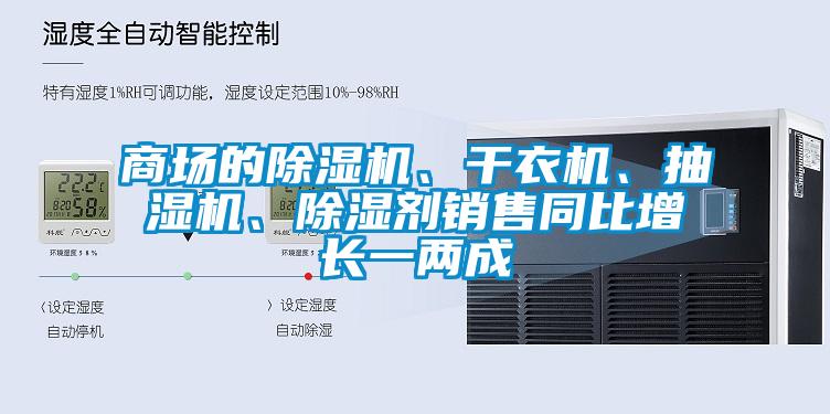 商場的除濕機、干衣機、抽濕機、除濕劑銷售同比增長一兩成