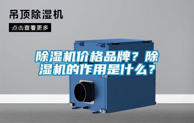 除濕機價格品牌？除濕機的作用是什么？