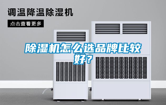 除濕機怎么選品牌比較好？